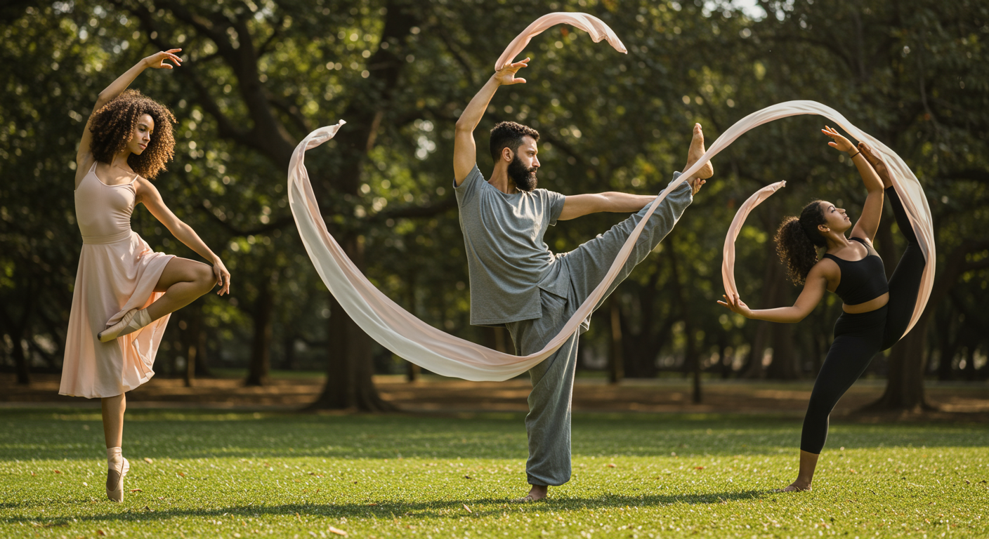 Aula de yoga ao ar livre